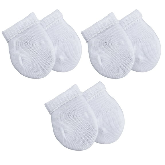 Unconditional Mom Unisex Adjustable Preemie White Socks with Cuff
