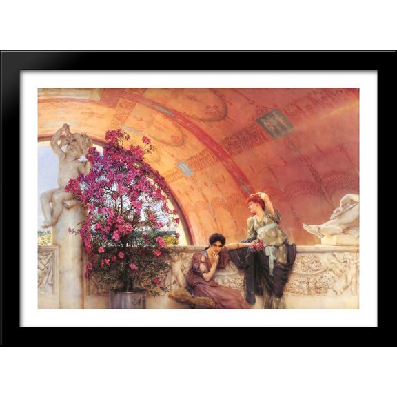 Unconscious Rivals 38x28 Large Black Wood Framed Print Art by Sir Lawrence Alma Tadema