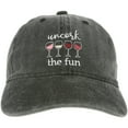 thumbnail image 1 of Pavilion Gift Company - Uncork The Fun - Gray Adjustable Hat, 1 of 9
