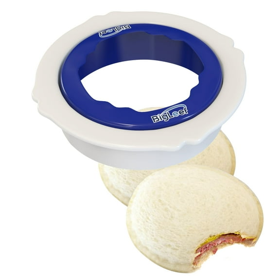 Uncrustable Sandwich Cutters for Kids Lunch, Sandwich Cutter And Sealer To Make Crustless PBJ, Decruster Sandwich Maker for Kids Boys Girls Lunch Accessories, Dishwasher Safe, Round