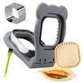 thumbnail image 1 of Uncrustables Sandwich Maker Sealer Cutter, Crustless Sandwich Cutter, PB&J Uncrustable Maker - Color Grey, Square Shape, 1 of 6