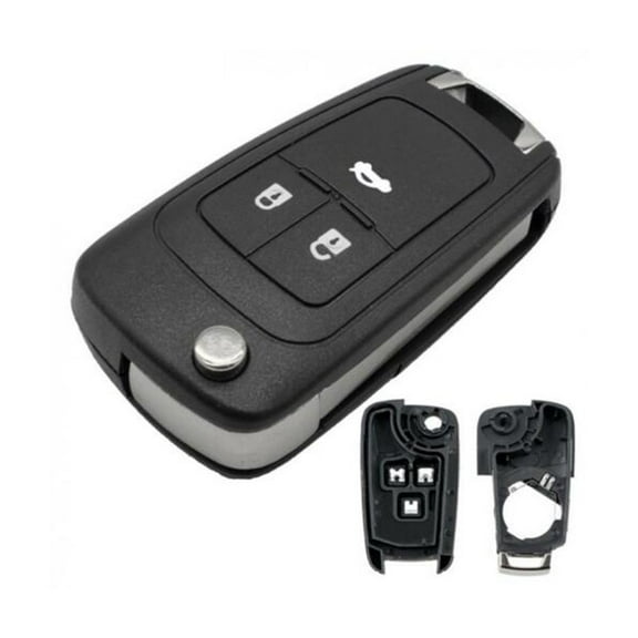 Uncut Anti-Broken Key Shell Decoration 3 Button Car Accessories Car Key Fob Fangkenuo