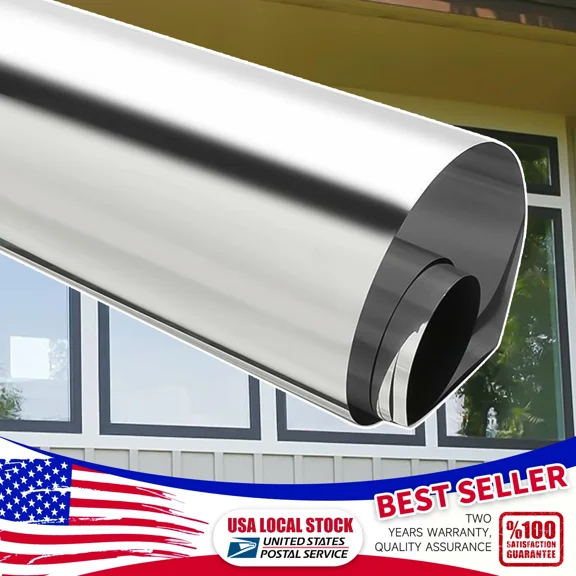 Uncut Window Roll Tint Film 15% Vlt Silver New Bus Office Home Glass 40"X3.3Ft