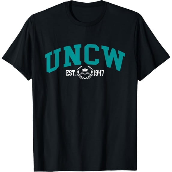 Uncw University Arch Athletic Sports Pullover T-Shirt , Vintage T-Shirt