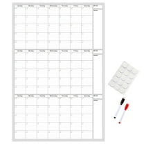 Undated 3 Month Erase Wall Calendar Reusable Planning Board For Home Organization 1 Calendar And 2 Erasable Markers