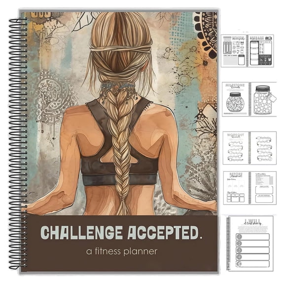 Undated 90 Day Workout Goal Trackers Notebook Weekly Habits Planner Paper Journal For Exercise Routines with Thick Paper