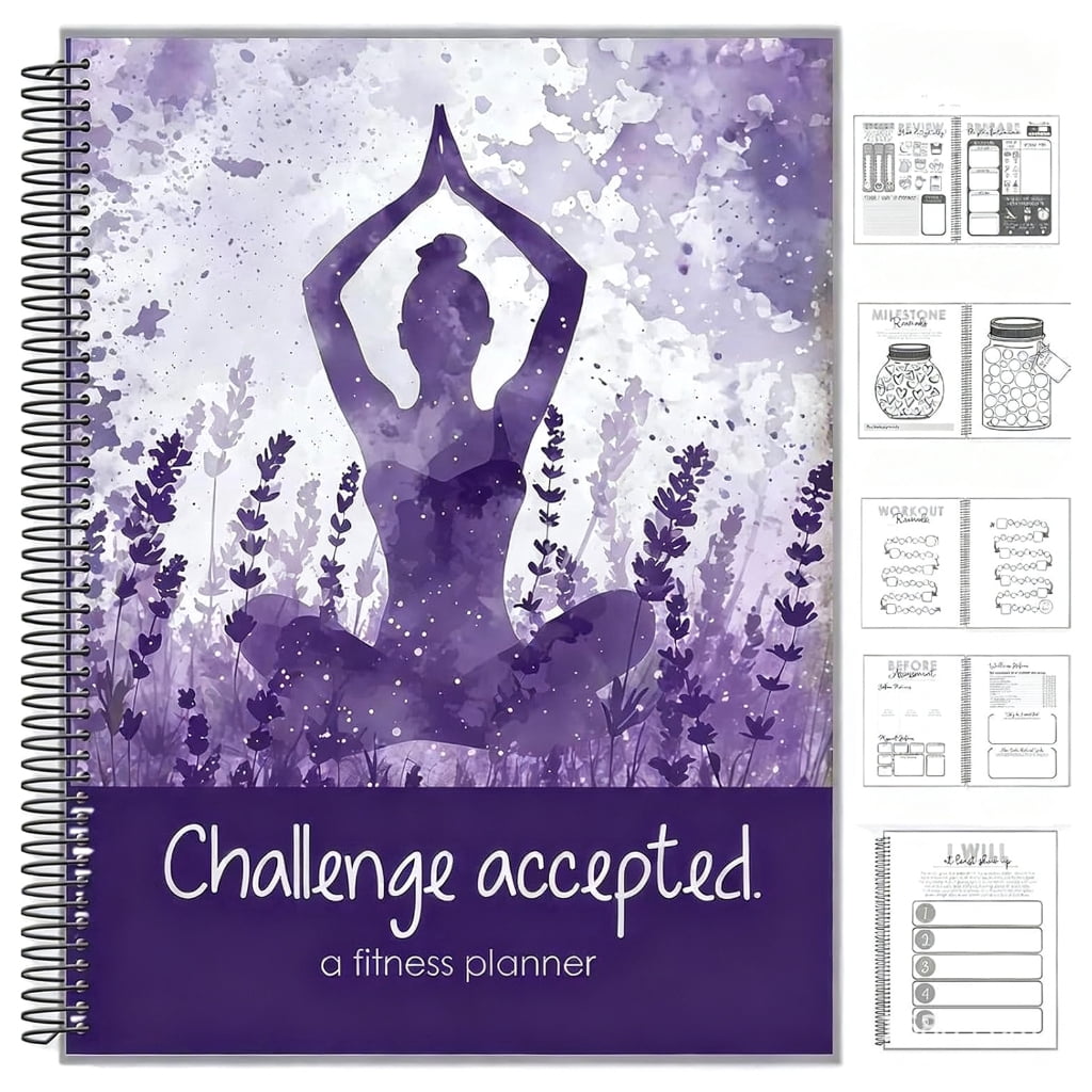 Undated 90 Day Workout Goal Trackers Notebook Weekly Habits Planner ...