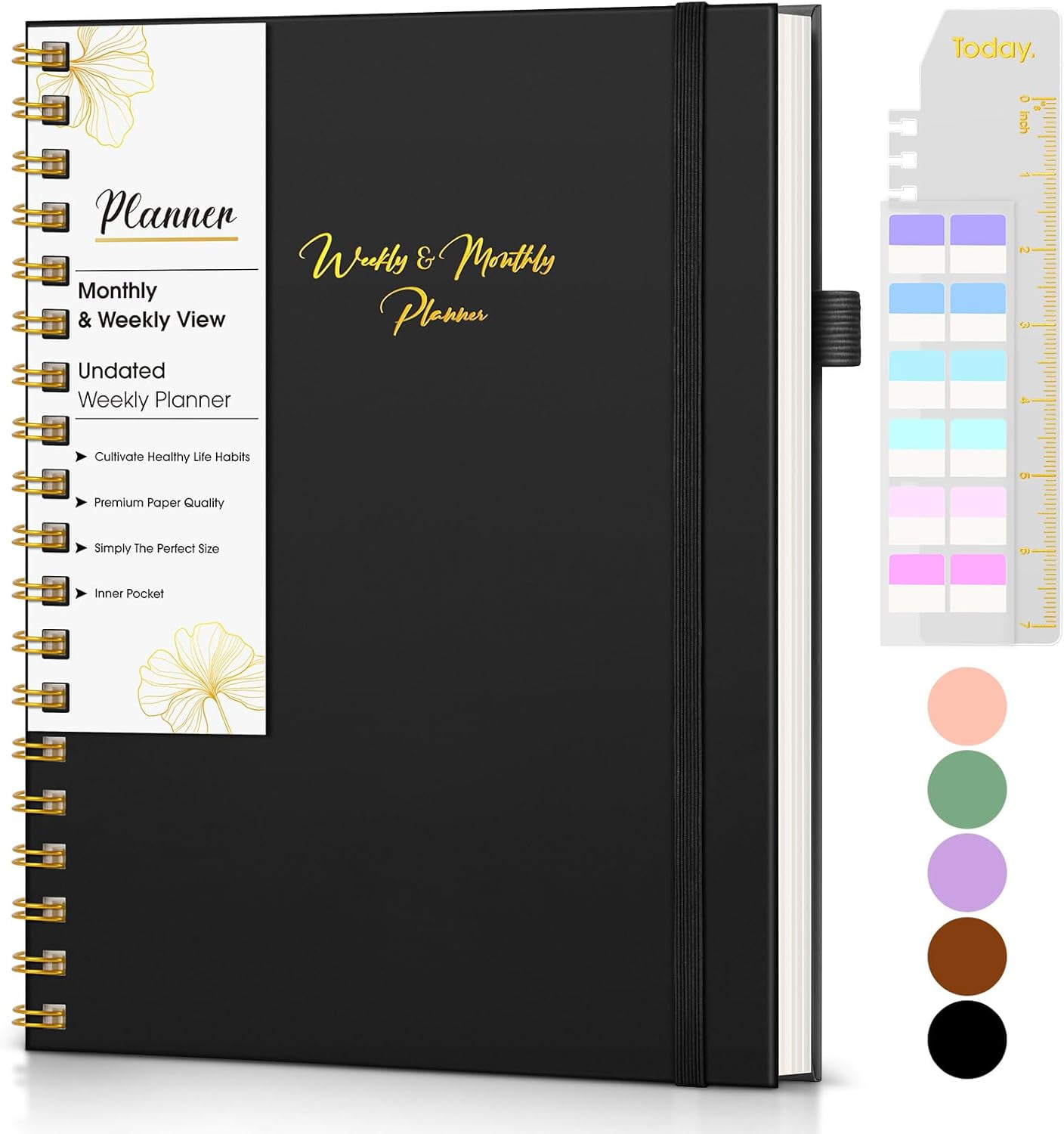 Undated B5 Large To Do List Notebook with Goal & Habit Tracker ...