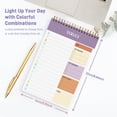 thumbnail image 1 of Undated Daily Planner Notebook - ADHD Time Blocking Pad for Nurses, Bar Exam Study, Van Life Organization (Tear-off Pages, Twin-Wire Binding), 1 of 8