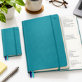 Undated Daily Weekly Monthly Planner, B5 Hardcover, Teal, Productivity ...