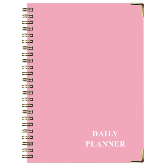 Undated Hourly Planner Notebook, Spiral Bound To Do List Journal, Productivity Goal Tracking Organizer Book, 8.5x6.2 Inch Appointment Scheduler for Target Planning Task Recording,B
