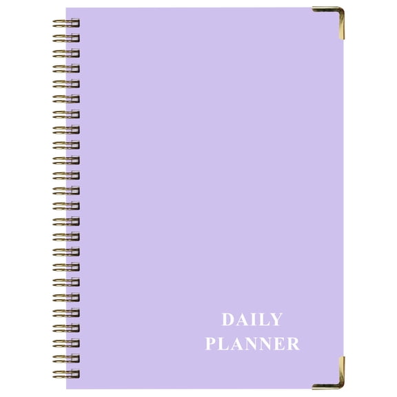 Undated Hourly Planner Notebook, Spiral Bound To Do List Journal, Productivity Goal Tracking Organizer Book, 8.5x6.2 Inch Appointment Scheduler for Target Planning Task Recording,D