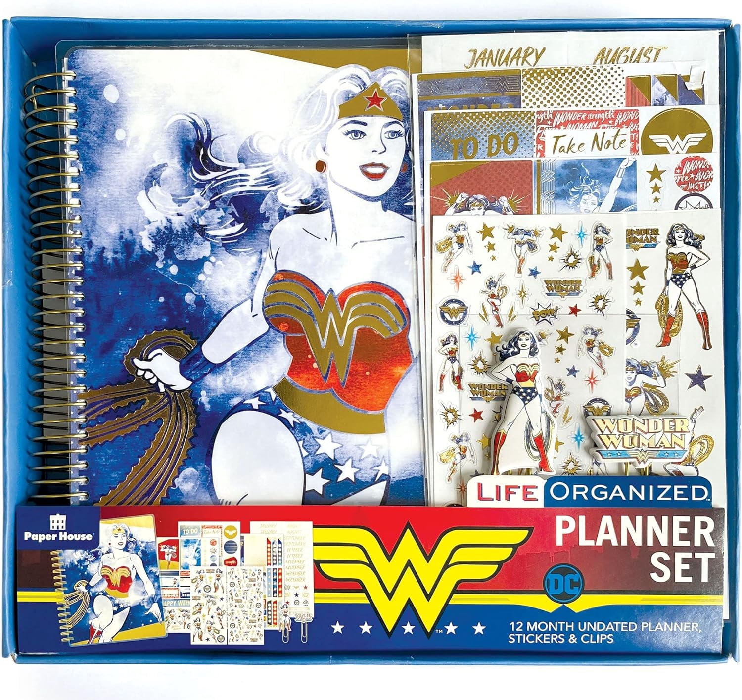 Undated Planner Set with Stickers