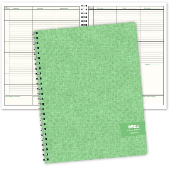 Undated Student Organizer for Middle School, Daily Homeowrk Planner, 8.5" x 11" (SO-8) - KL-5KF3-CI7Y