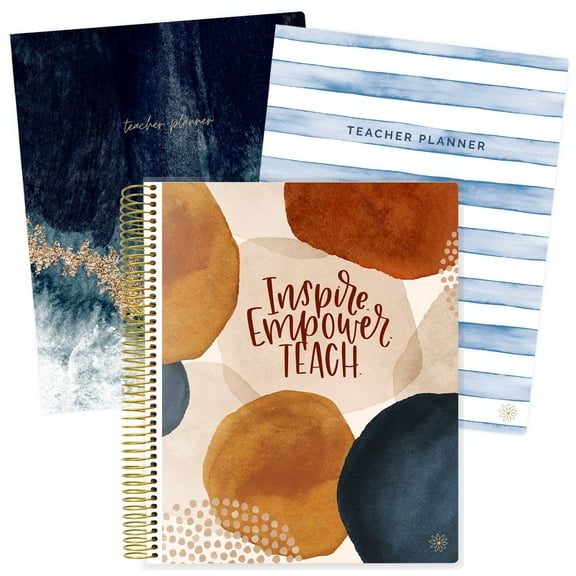 Undated Teacher Planner & Calendar, Interchangeable Cover by bloom daily planners