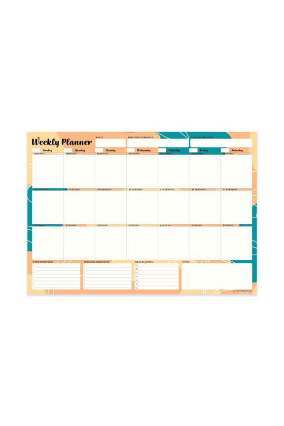 Weekly Desk Planner, A4 (8.27" x 11.69"), 52 Pages, 52 Count