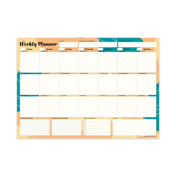Define Weekly Desk Planner, A4 (8.27" x 11.69"), 52 Pages, 52 Count