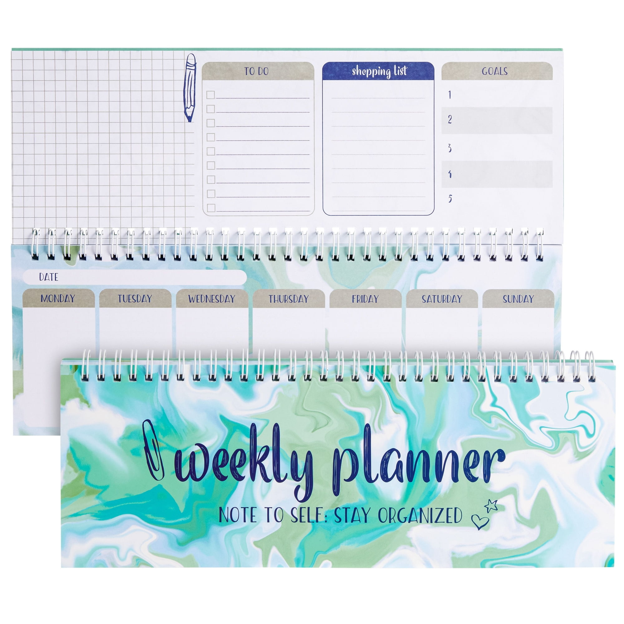 Undated Weekly NO.07 Vertical Border Lined Planner Insert