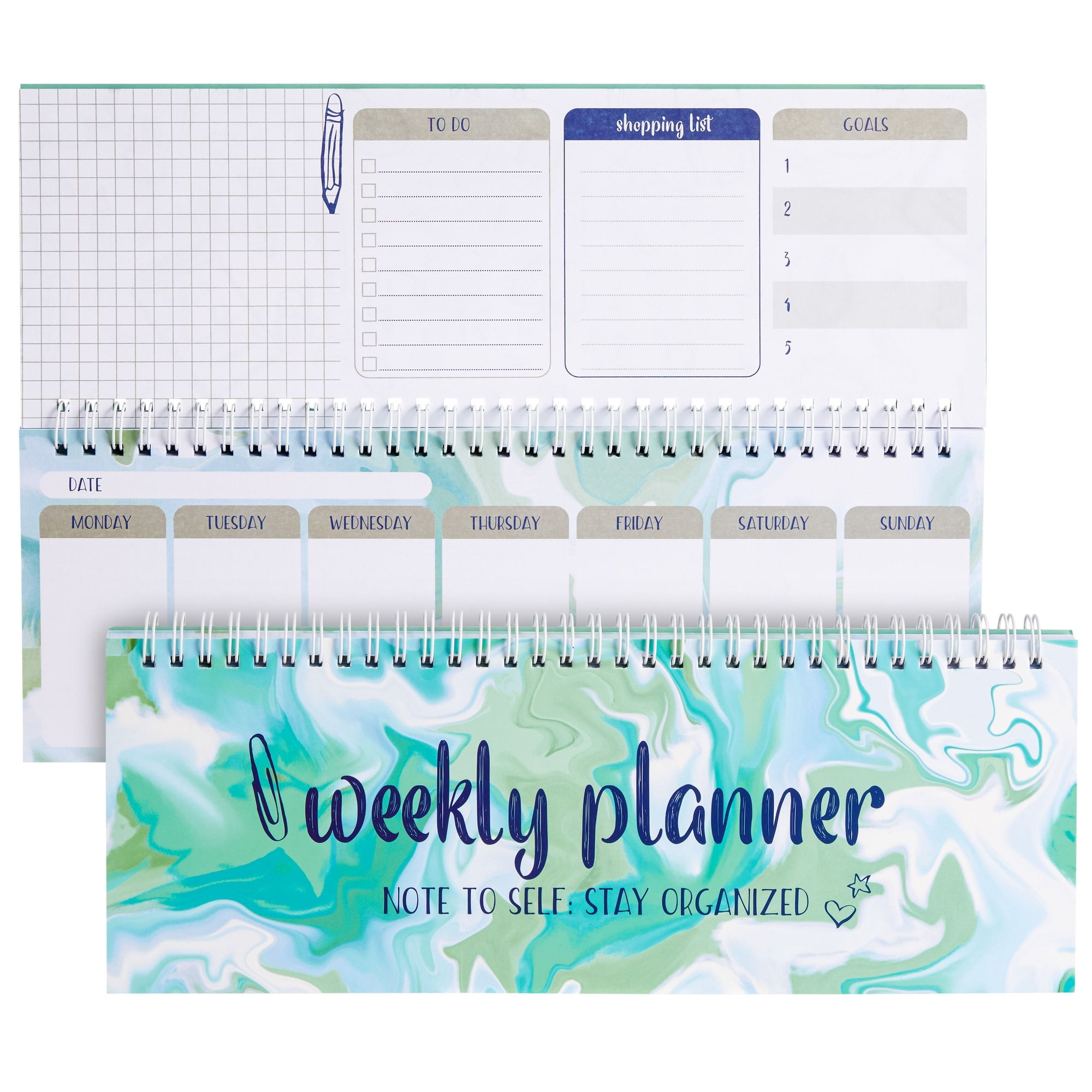 Horizontal Weekly Planner 2022: Week Per Page | Multicolor