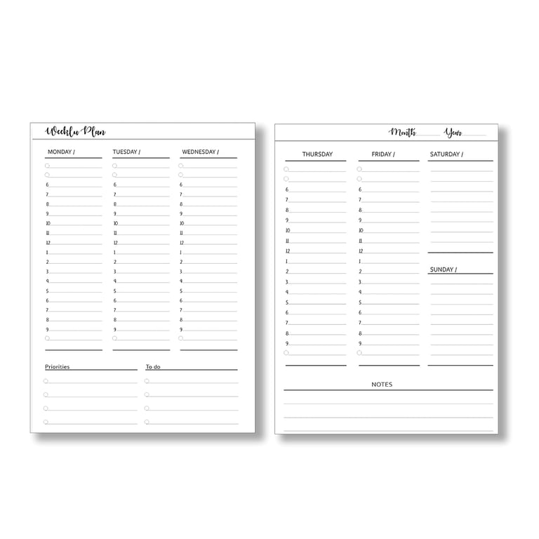 undated-weekly-planner-inserts-calendar-refills-weekly-calendar-inserts-undated-weekly-planner-for-7-8-9-11-disc-planners-8-disc-half-letter-5-5-x8-5-walmart-com