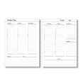 thumbnail image 1 of Undated Weekly Planner Inserts Calendar Refills Weekly Calendar Inserts, Undated Weekly Planner for 7, 8, 9, 11-Disc Planners (11-Disc Letter/Big (8.5" x11")), 1 of 5