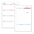 thumbnail image 1 of Undated Weekly Planner Inserts, Fits 8-Disc Junior/Half Letter Size Discbound Planers Calendar Refills Weekly Calendar Inserts, Undated Weekly Planner (8-Disc Half Letter), 1 of 9