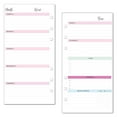 thumbnail image 1 of Undated Weekly Planner Inserts fits Personal Size Ring Binder Planers, Filofax, Kate Spade, Kikiki K, Webster Pages, Van Der Spek, LV MM Weekly Calendar Inserts Weekly Planner Refill (Personal), 1 of 7