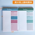thumbnail image 1 of Undated Weekly Planner Notebook with Coil Binding, B5 Flip-Up To-Do List Schedule Book, 52-Week Desk Pad for Work, School and Home Organization, 1 of 4