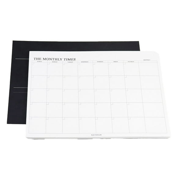 Undated Weekly and Monthly Planner B5 60 Sheets with Habit Tracker for Office, School, and Home Use