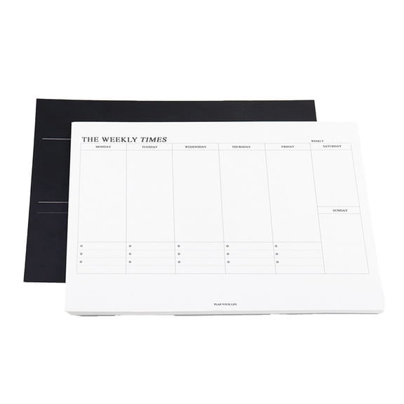 Undated Weekly and Monthly Planner B5 60 Sheets with Habit Tracker for Office, School, and Home Use