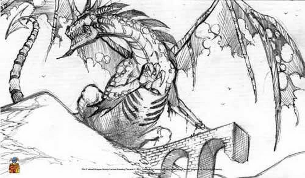 Undead Dragon Sketch Variant Playmat Nested Egg