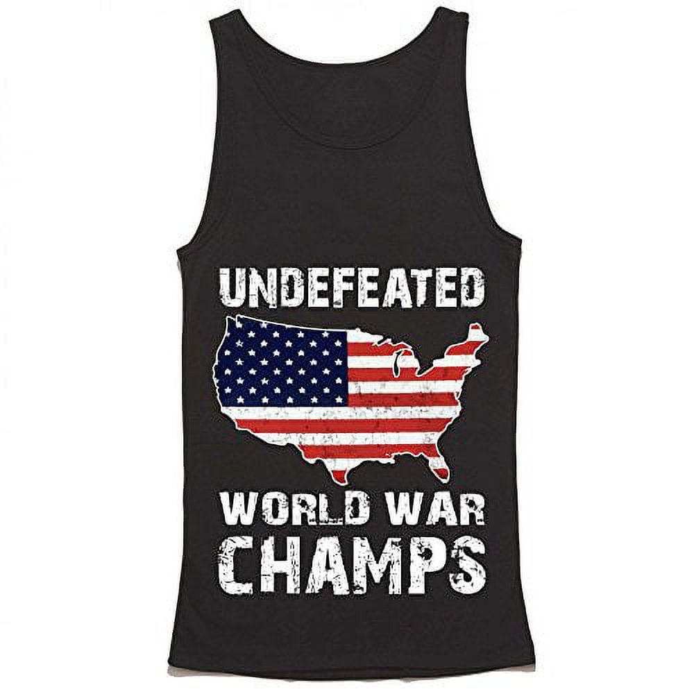 Undefeated Back to Back World War Champs Tank Top American