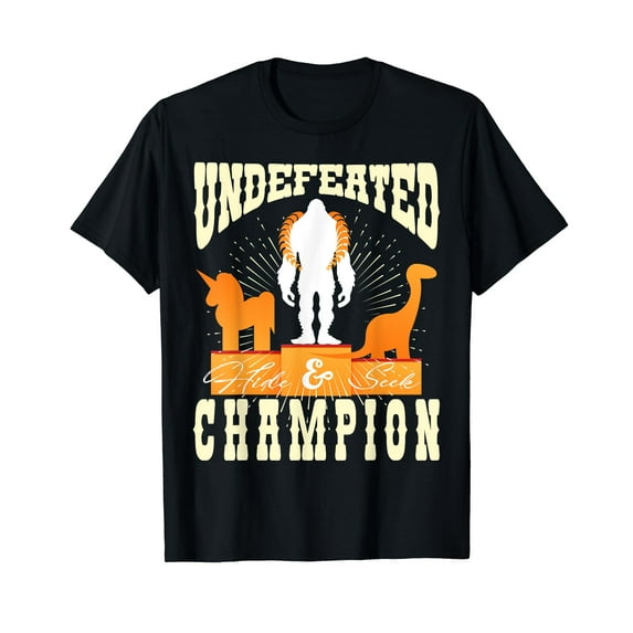 Undefeated Champion Bigfoot Unicorn Dinosaur Gift T-Shirt