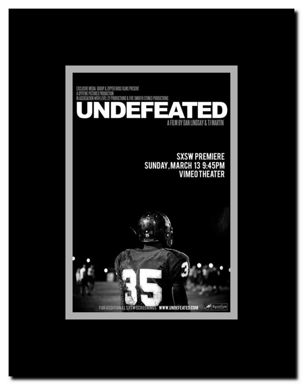Undefeated Framed Movie Poster