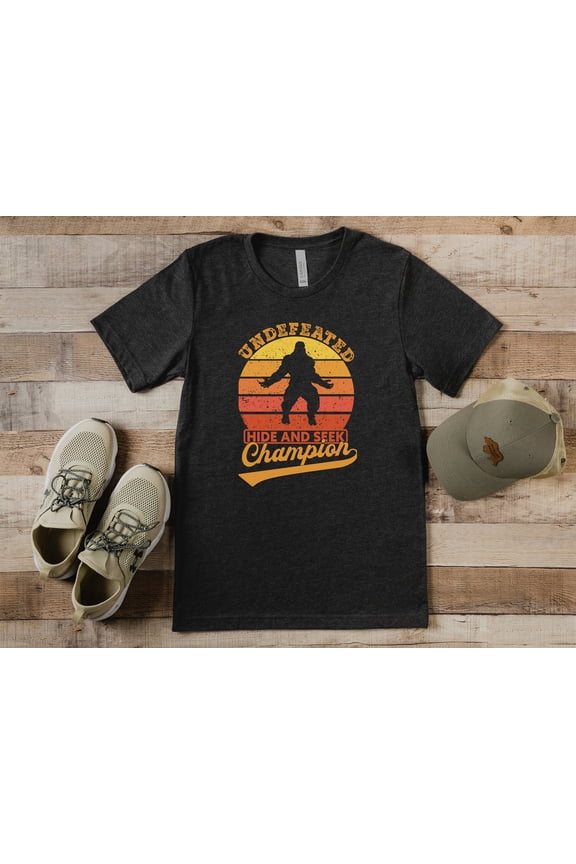 Undefeated Hide And Seek Champion Bigfoot T-Shirt