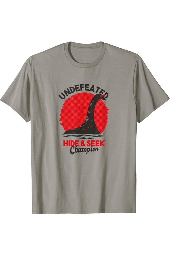 Undefeated Hide And Seek Champion Lochness Monster Nessie T-Shirt All Size S-5XL