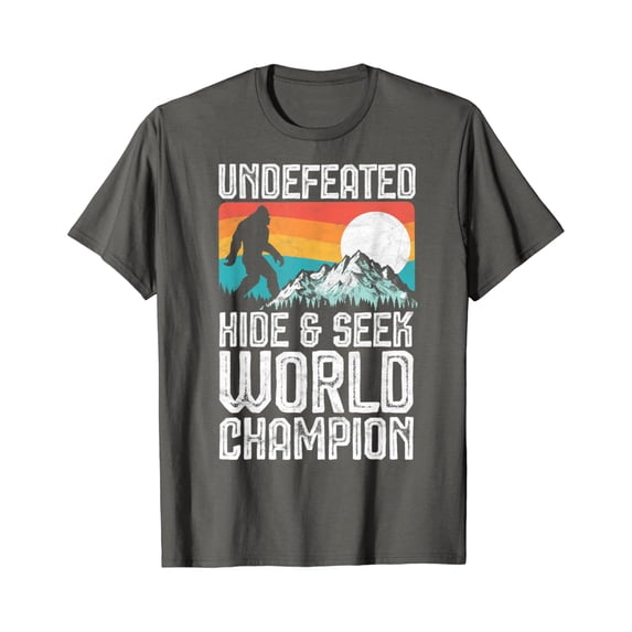 Undefeated Hide and Seek World Champion Mountains Bigfoot T-Shirt