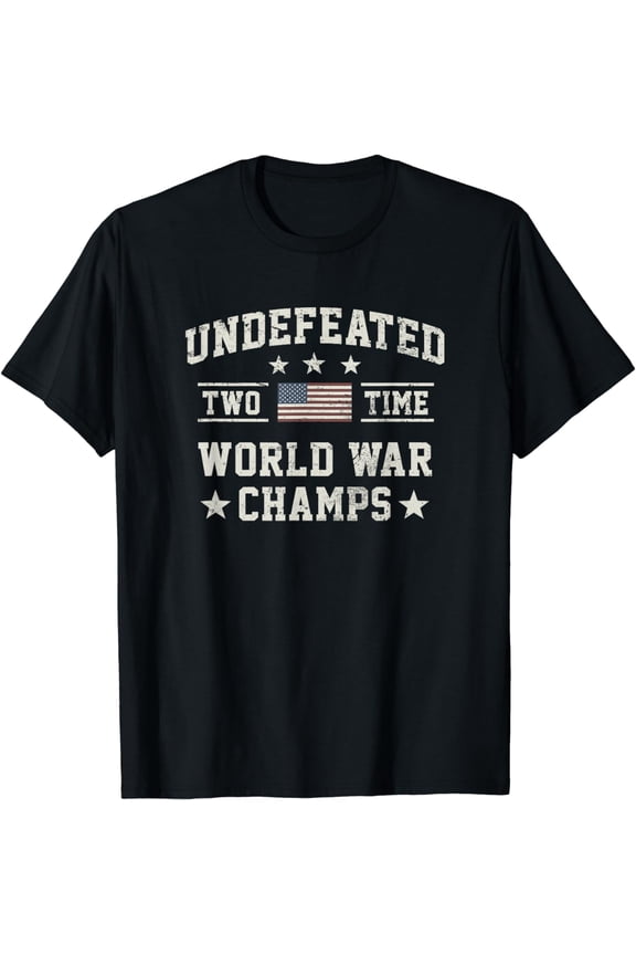 Undefeated Two-Time World War Champs USA T-Shirt