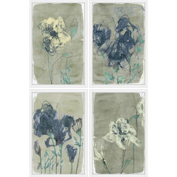 Undefined Blooms Quadriptych