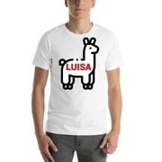 Undefined Gifts L Llama Luisa Short Sleeve Cotton T-Shirt