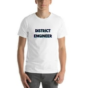 Undefined Gifts L Tri Color District Engineer Short Sleeve Cotton T-Shirt