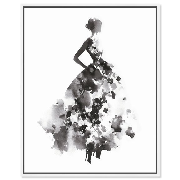 Undefined Lady Canvas Print Fashion Wall Art by Art Remedy, White Frame, 24 x 30