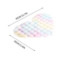 thumbnail image 1 of PEONAVET Bedroom Rug Bubble Pile Cream Style Living Room Heart Rug Single Sofa Coffee Table Rug Cloakroom Makeup Cushion Rugs, 1 of 5