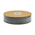 thumbnail image 1 of Under 1 Dollar 1" Wired Suede Velvet Ribbon Gray - 10 Yards, 1 of 3