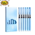 thumbnail image 1 of Under 1$ Dollar Straight Liquid Ballpoint Pen Sign Pen, 0.5mm High Capacity Black Ink Water Pen, Fast Drying Exam Writing Pens,Blue, 1 of 7