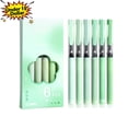 thumbnail image 1 of Under 1$ Dollar Straight Liquid Ballpoint Pen Sign Pen, 0.5mm High Capacity Black Ink Water Pen, Fast Drying Exam Writing Pens,Green, 1 of 7