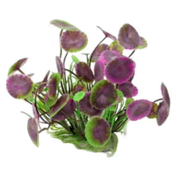 Under $1 FNGZ Artificial Flowers Bouquet,Plastic Plant Grass Hiding for Fish Amphibians,Plastic Flower