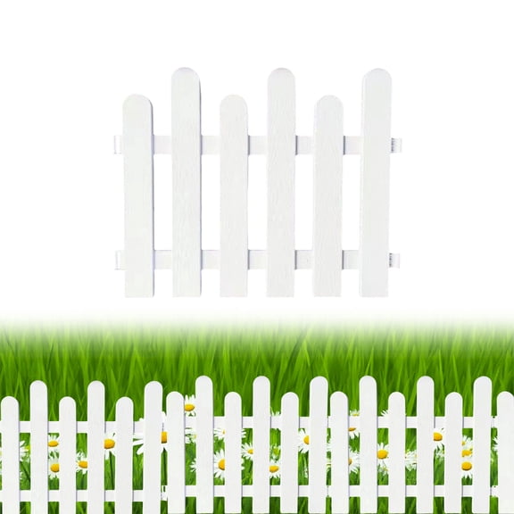 Under $1! GFHFHITJ White Garden Fence，20 ×16 In Decorative Garden Edging Border Plastic No Dig Garden Fence for Outdoor Yard Patio Decor