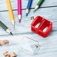 thumbnail image 1 of Under $1 Manual Pencil Sharpener, Dual-Hole Cosmetic Pencil Sharpener for Lip Liners & Eyeliners, Compact Design, Pencil Sharpener, Red, by Goohae, 1 of 4