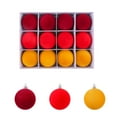 thumbnail image 1 of Under$1 PEONAVET 12 Pcs Velvet Christmas Ball Ornaments, Shatterproof Plastic Baubles for Xmas Tree Wreath Garland Party Decortaions, 1 of 4